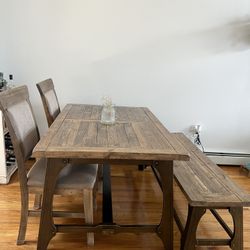 Dinning Table Kitchen Table 4 Seater Wood Table Modern