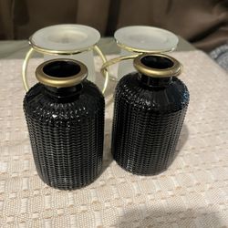 CANDLE HOLDER AND SMALL VASES