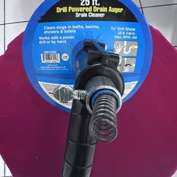 25 Ft. Drill Powered Drain Auger