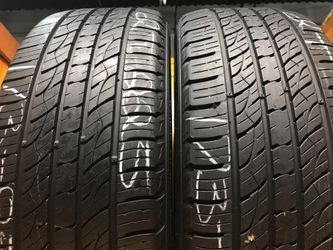 Pair 2 Tires 225-55-18 Kumho Like New Stock 173-85