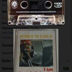 T-Love* Featuring This Kid Named Miles - Return Of The B-Girl EP (Cass, EP) Media: Mint (M) Sleeve: Very Good Plus (VG+)  Comments: Sealed New
