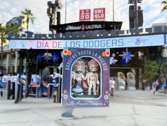 Dodgers Dia de Los Muertos dual bobblehead