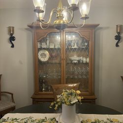 Dining. Set (6 Chair, 1Table, 1 Lamp,1Cabinet)