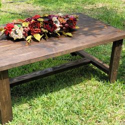 New See Description : 3 Pc Rustic Minimalist Coffee Table & End Tables Set