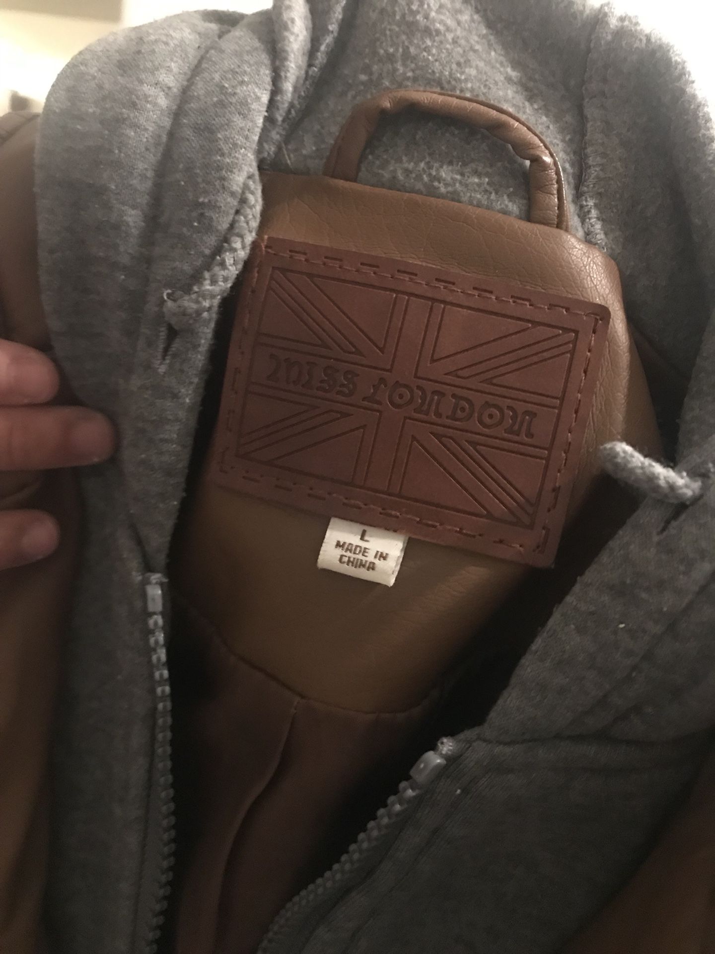 Pleather brown jacket