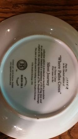 Wolf and Native American art collector plate see list