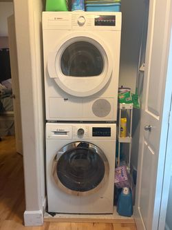 Bosch 800 series condensation washer and dryer