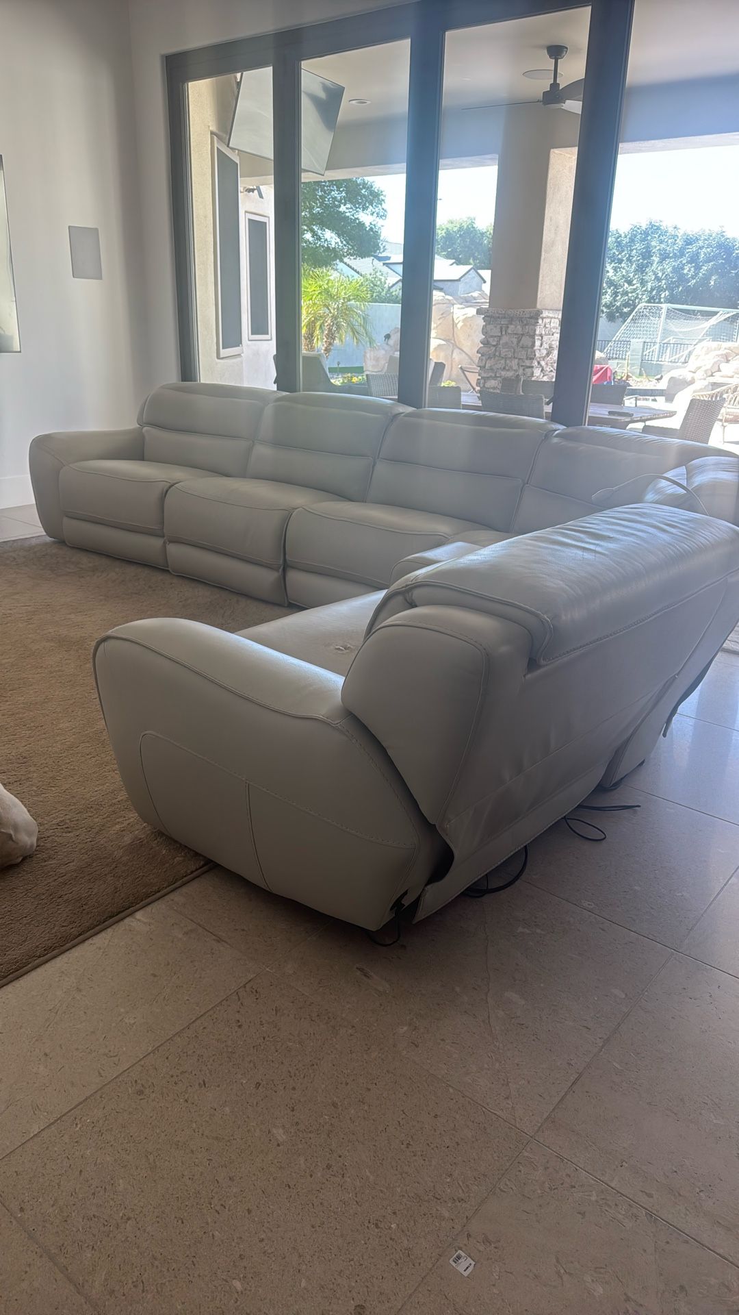 Free Leather Sectional - Pick Up Today Only