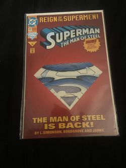 1993 Superman The Man Of Steel Comic 