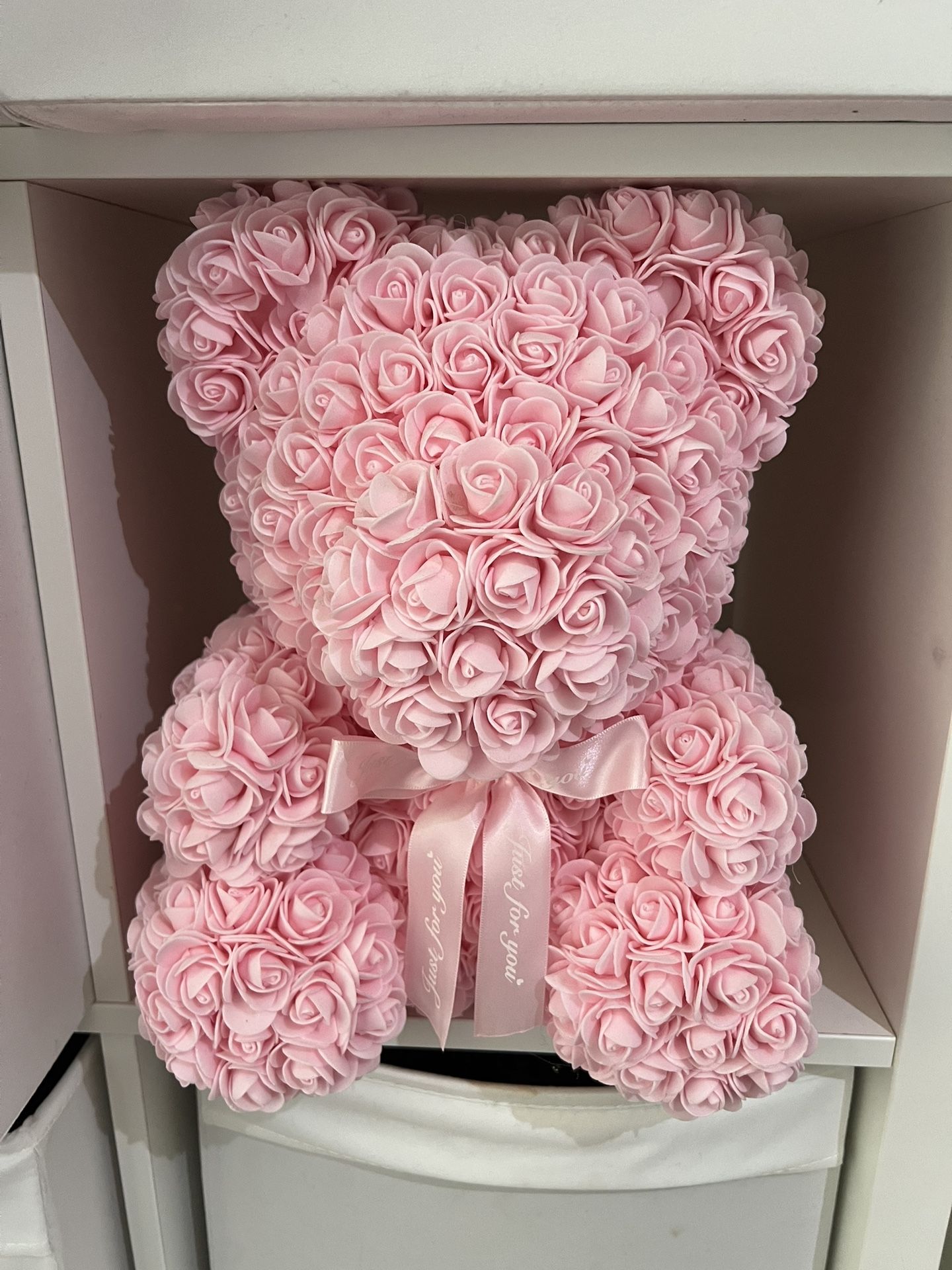 Pink Rose Teddy Bear