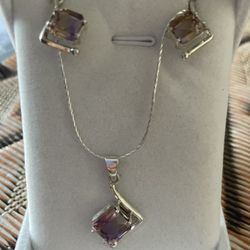 Ametrine Set Silver 925