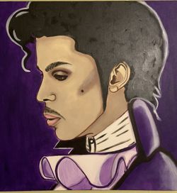 Prince Purple rain painting