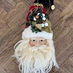 12” Santa Claus Christmas Tree Ornament Ceramic