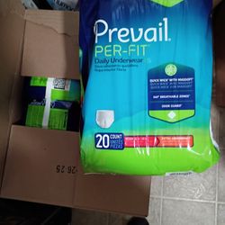 Prevail Per-fit Daily Underwear Medium 20 Count