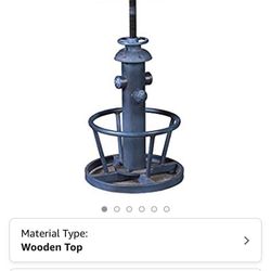 Topower Aged Steampunk Deco Industrial Round Bottom Adjustable Height Cafe Coffee Retro Vintage Fire Hydrant Design Pub Kitchen Counter Bar Stool (Ant