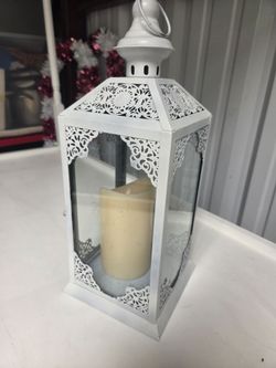 White Lantern light with Candle