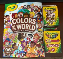 Crayola Colors of the World Coloring Book & Crayons Set