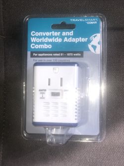 Converter and worldwide adapter combo
