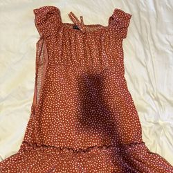 Cute Off-Shoulder Summer Dress - Size S
