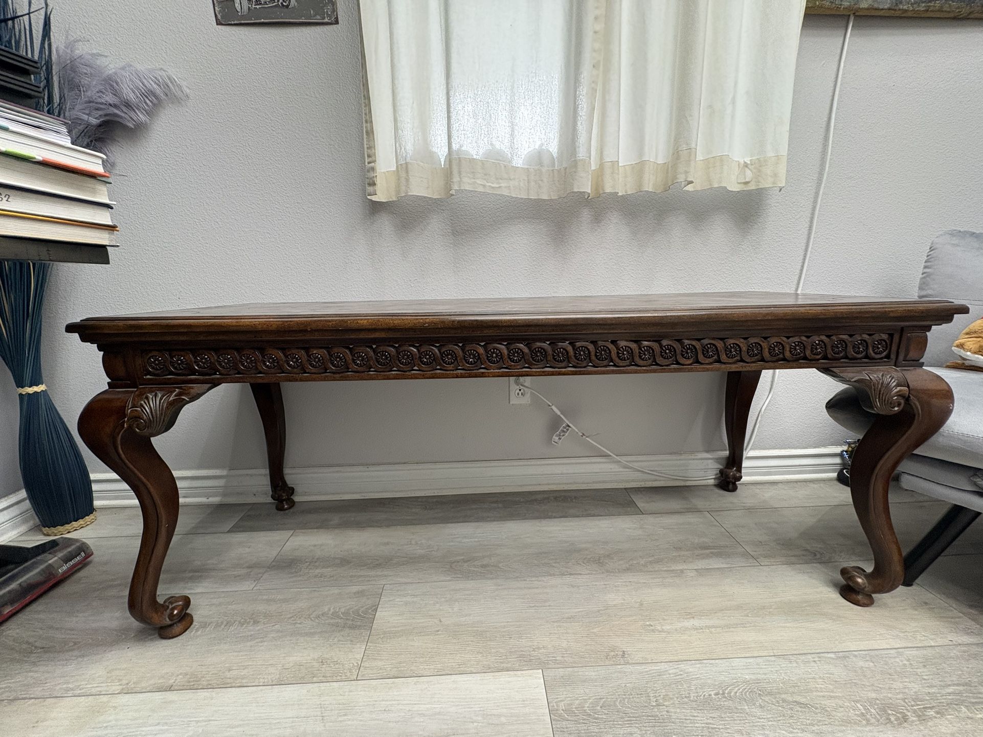 Chippendale-style mahogany console table