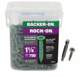 Backer-On #9 x 1-1/4 in. Star Drive Serrated Head Cement Board Screws (750-Pack)