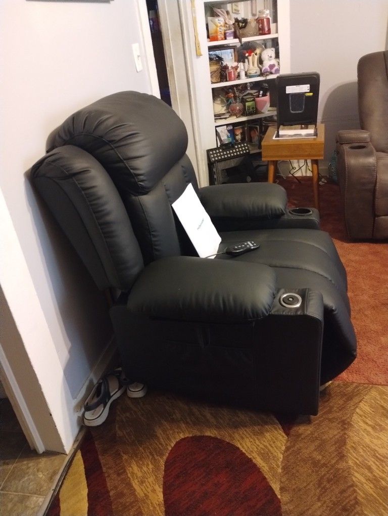 HomyHomey Swivel Rocker Recliner Chair