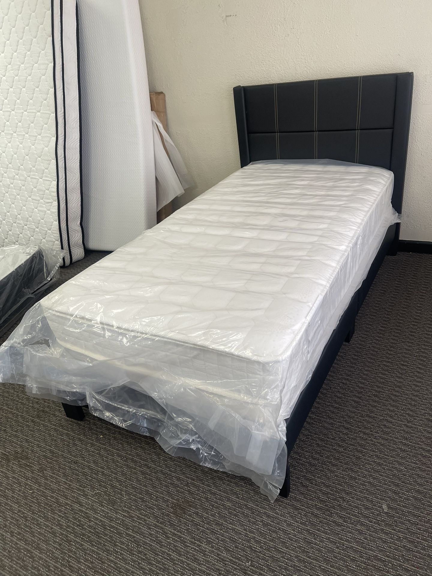 Twin Platform Bed With Mattress