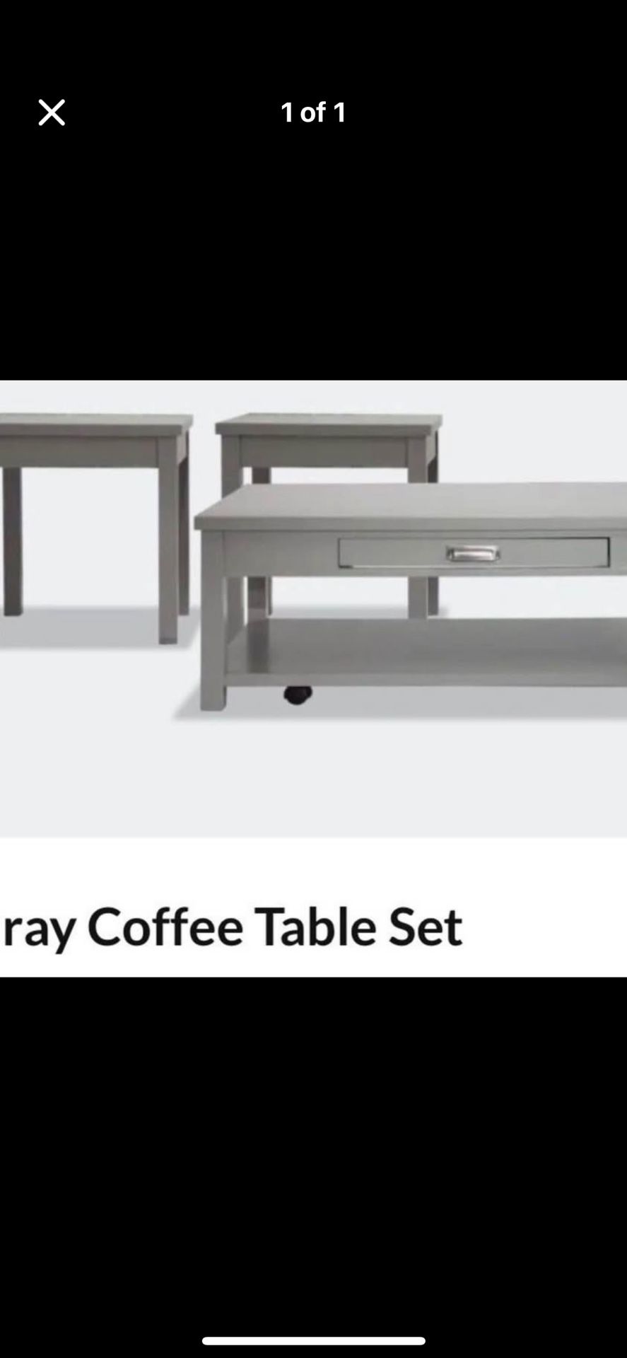 Gray Coffee Table Set - Bobs Furniture