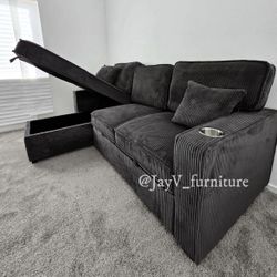 New Black Sofa Bed 