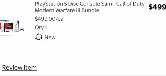 PlayStation 5 disc console Slim w/ controller and cords