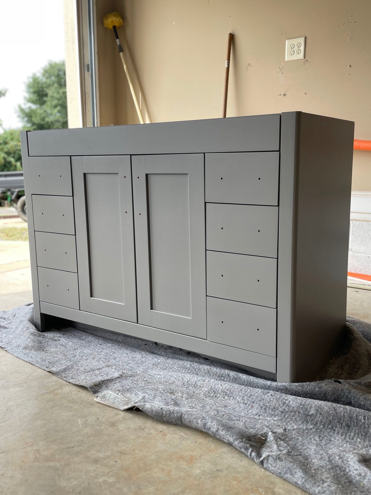 NEW 48” Gray Bath Vanity (without top)