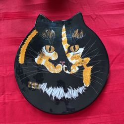 Cat Plate By Nina Lyman 