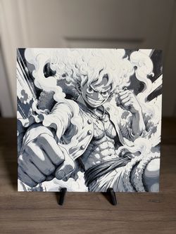 Gear 5 Luffy 3D Art Print