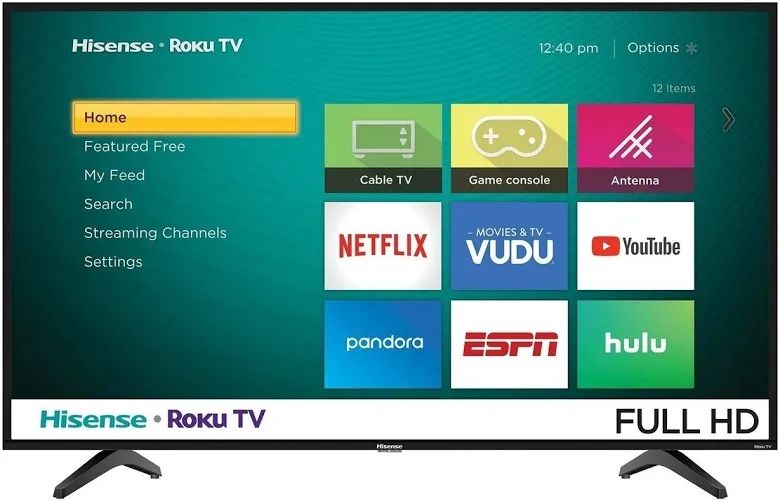 43’ Hisense 4k Ruku TV
