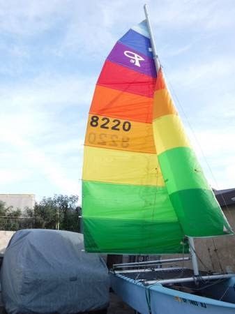 1985 Prindle Catamaran 16’ With Trailer
