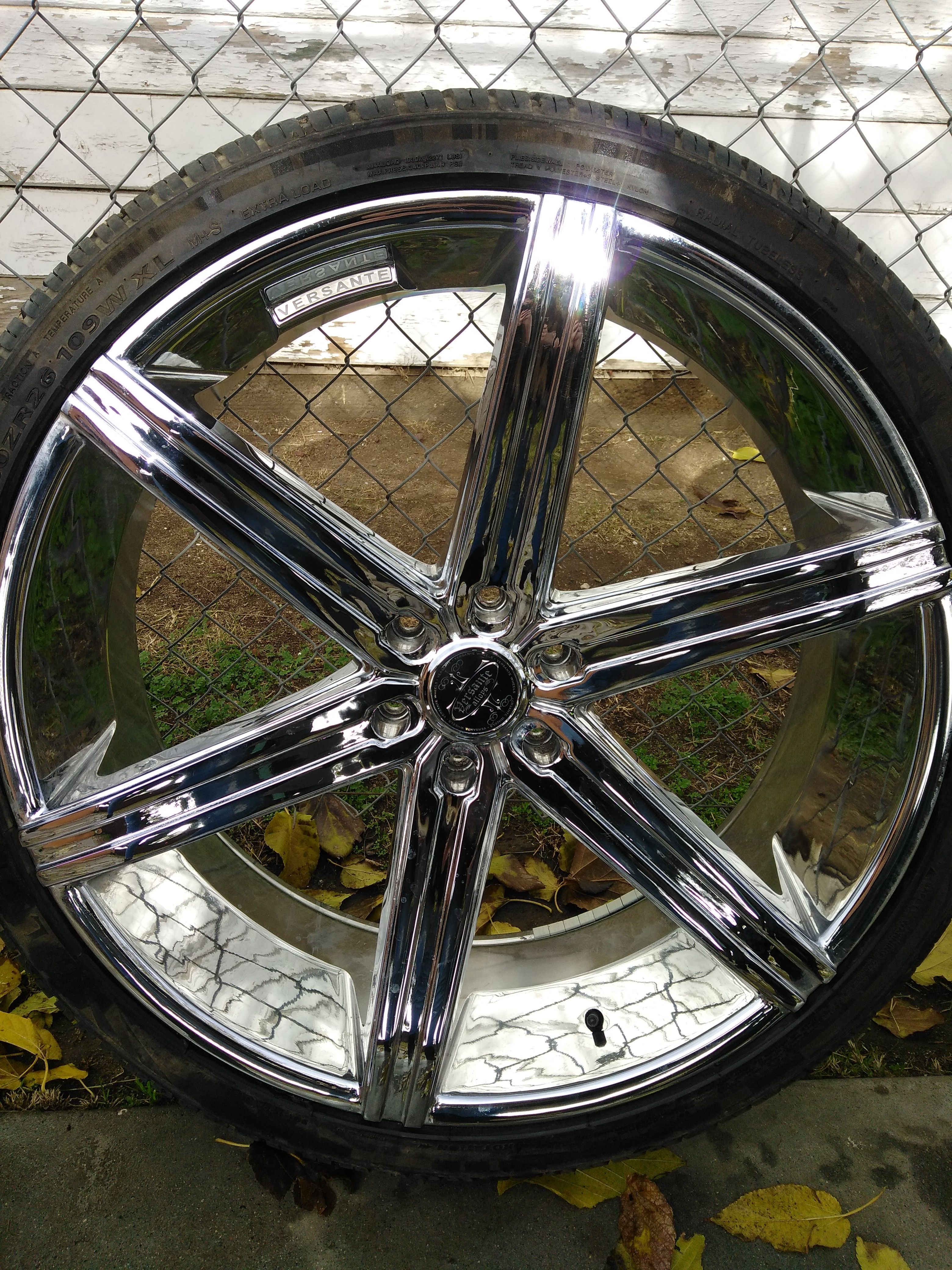 4 Versante Alloys 26 in Rims - 6 Lug- Tire Size 305/30zr26 109w xl