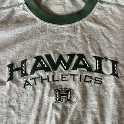 Hawaii Athletics Pro Edge Embroidered T-shirt Large W/tags