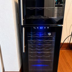 Dual Zone Wine Cooler Refrigerator – Digital Temp Control – Black