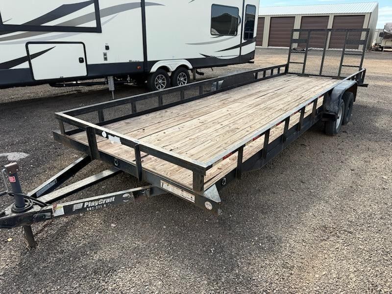 2021 Playcraft 24 foot flatbed car hauler trailer