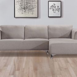 Brand New Sand Fabric Sectional