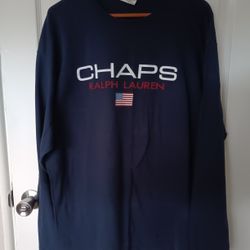 Vintage Chaps Ralph Lauren Long Sleeve Tshirt Size Xl 