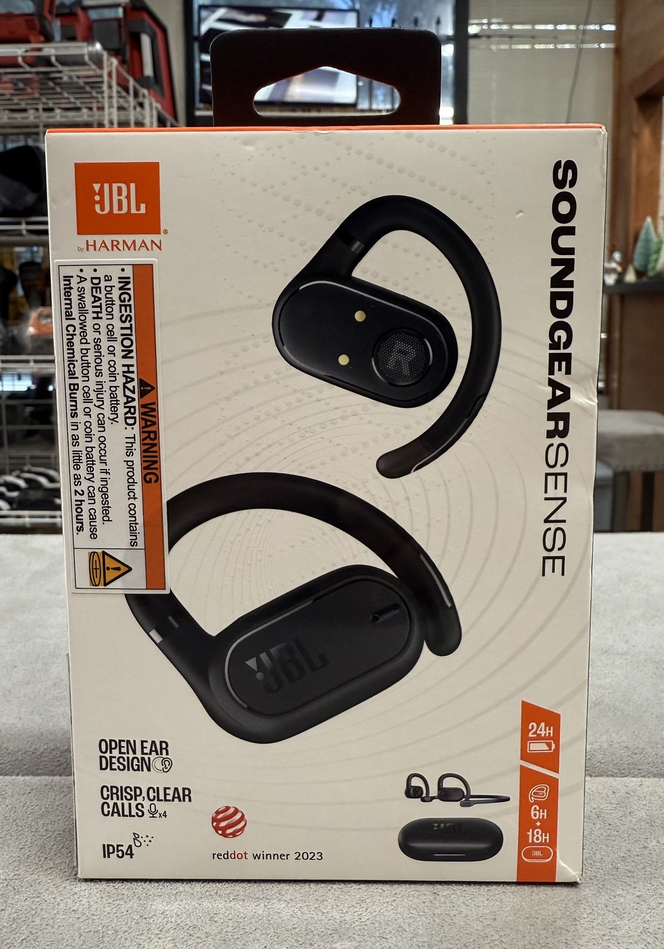 JBL SoundGear Sense Hybrid Open-Ear Headphones - Black