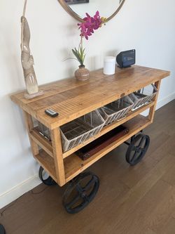 Bar Cart on Wheels