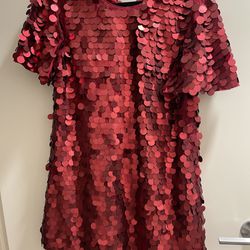Red Sequin / shiny Dress