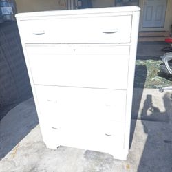 Wooden Dresser And Secretary Desk