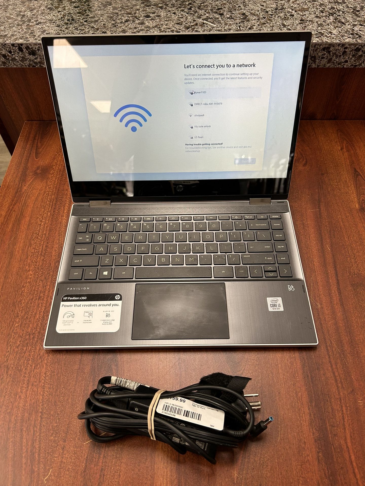 HP Foldable Touchscreen Laptop i3 8GB RAM