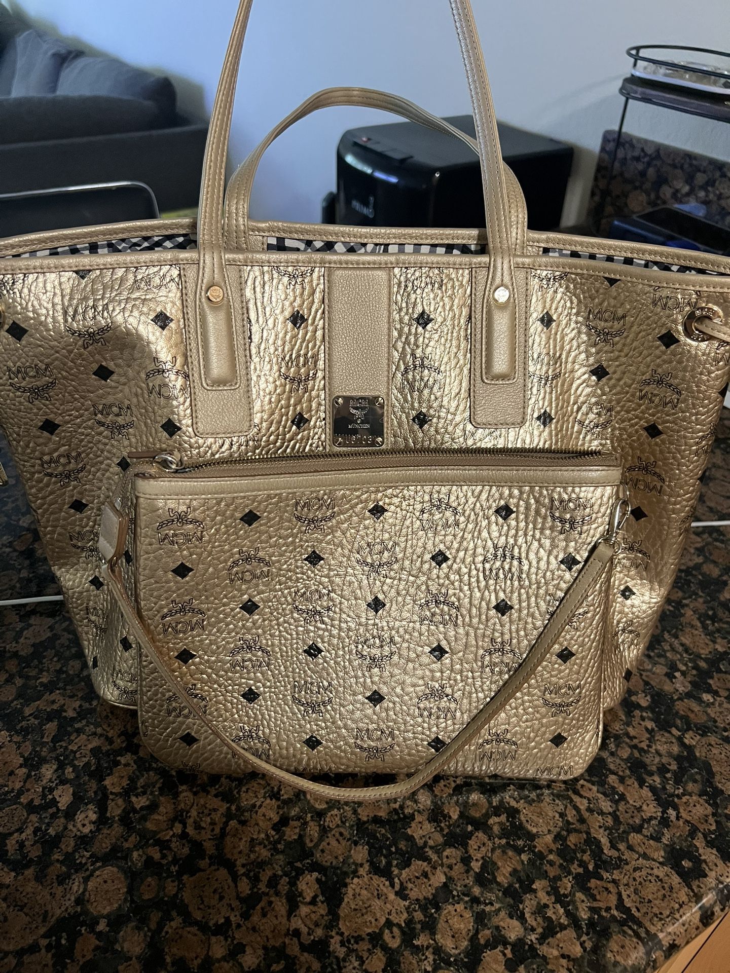 MCM Bag With Clutch