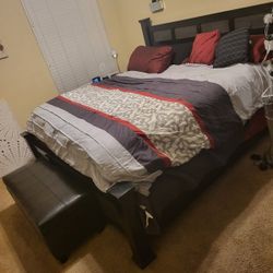 Top Quality Bedroom Set (Lamps & Statues Not Included) Premium Message Chair..Bluetooth..75" Samsung TV..Samsung Sound Bar & Speaker 