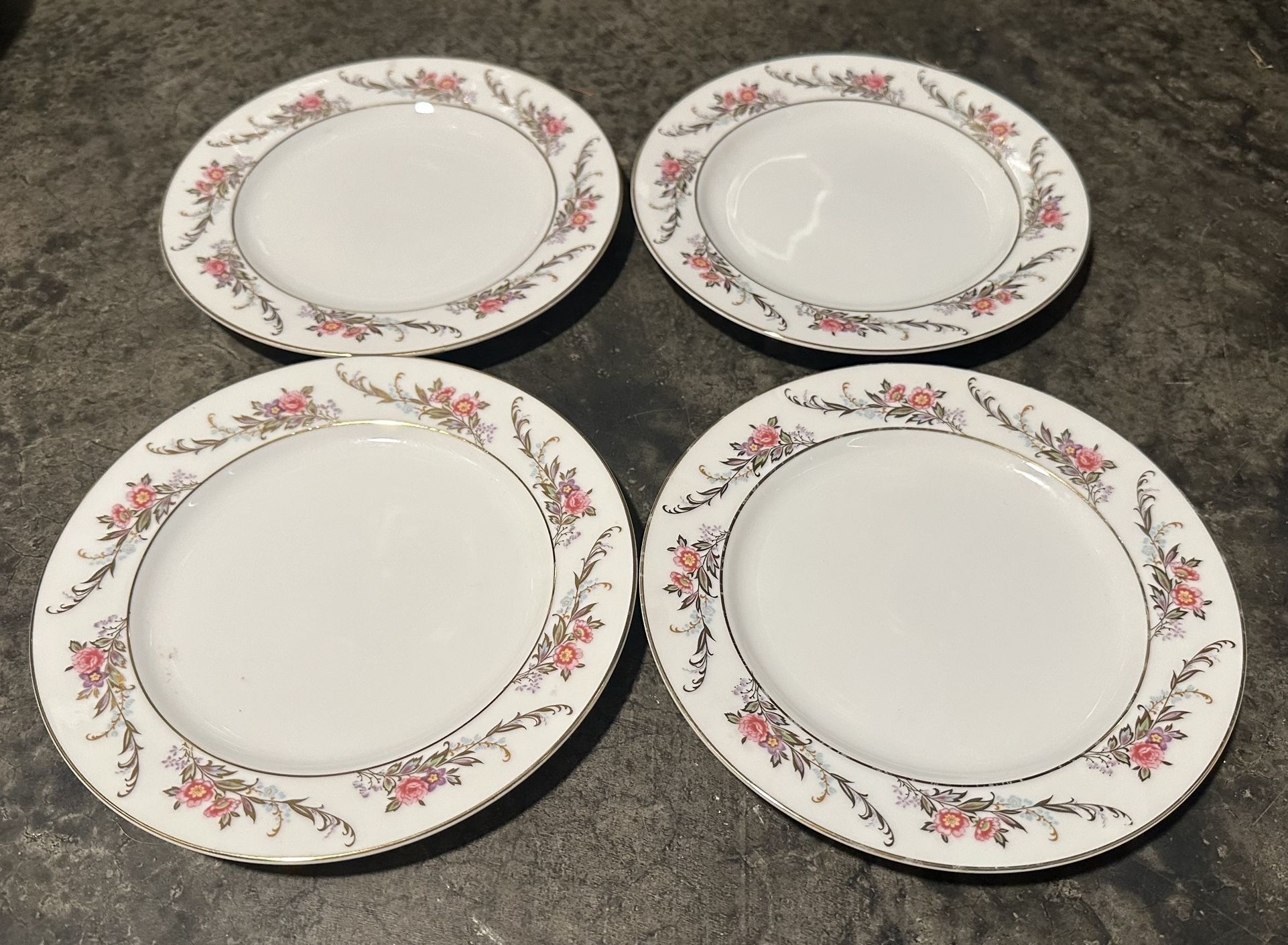 Floral Salad Plates