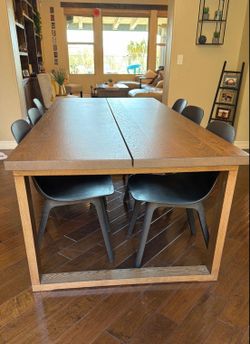 Dining table - Oak Veneer brown